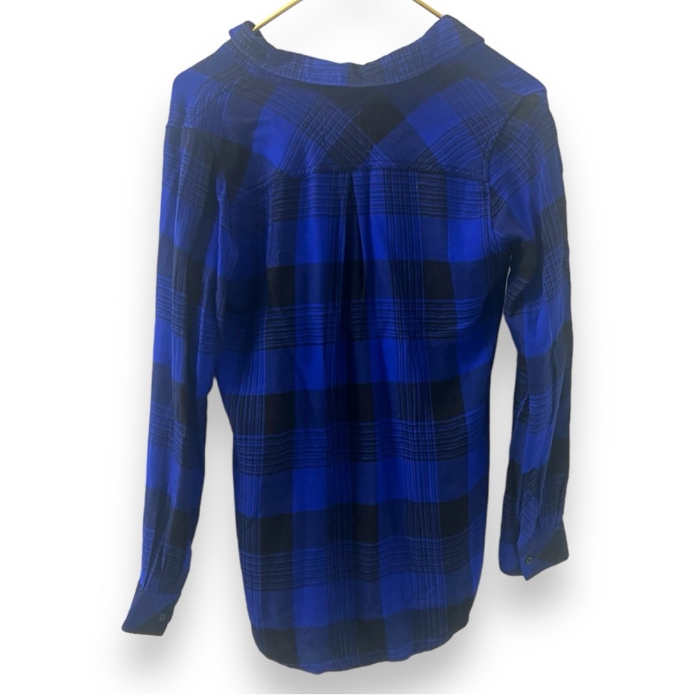 Rails Hunter Blue And Black Checked Button Down - image 3